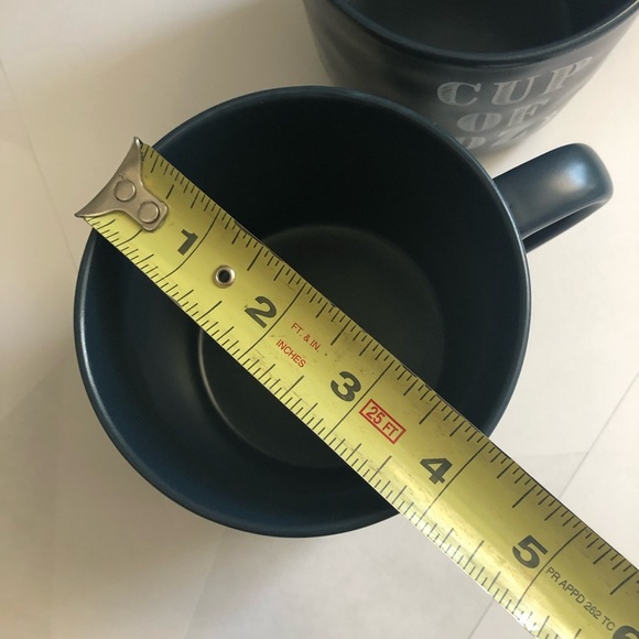 Threshold Set of 2 “Cup of Cozy” Blue Mugs - Coffee Tea Hot Chocolate - Picture 6 of 8